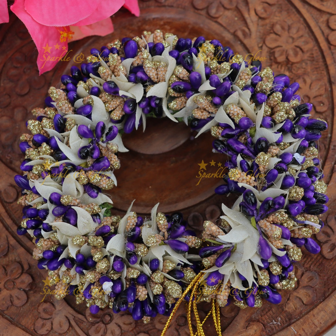 Elegant Floral Gajra - A Festive Must-Have for Hair