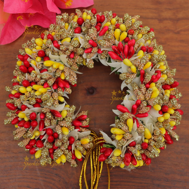 Elegant Floral Gajra - A Festive Must-Have for Hair