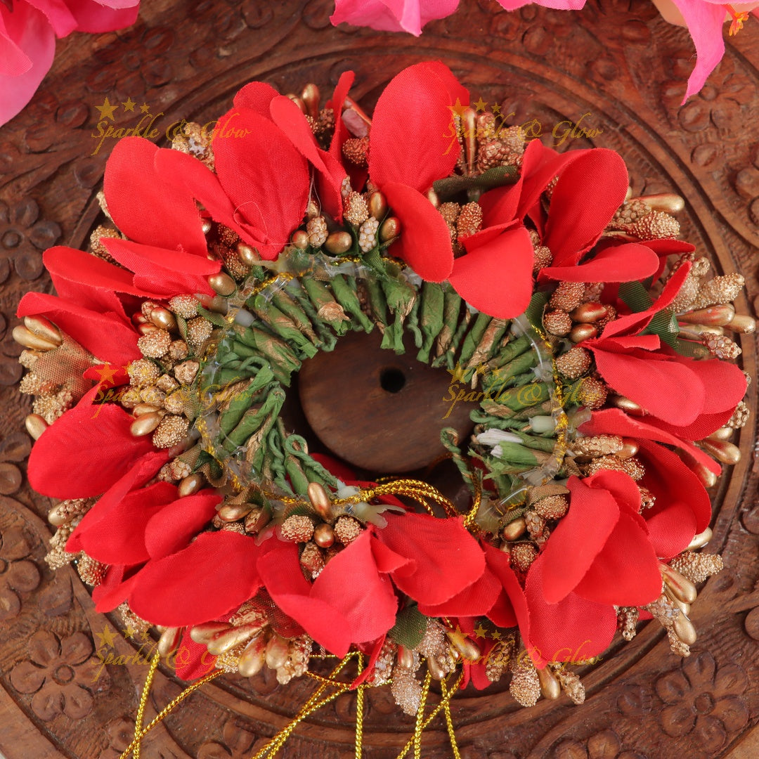 Luxurious Floral Bridal Gajra Hair Accessory for Weddings
