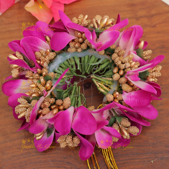 Luxurious Floral Bridal Gajra Hair Accessory for Weddings