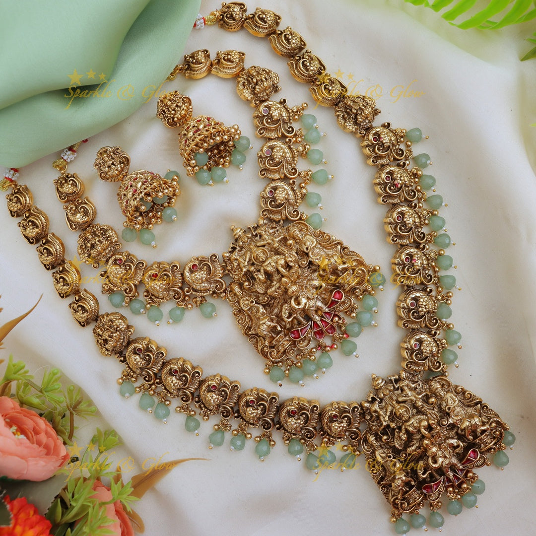 Discover the Elegant Mintgreen Bridal Temple Set
