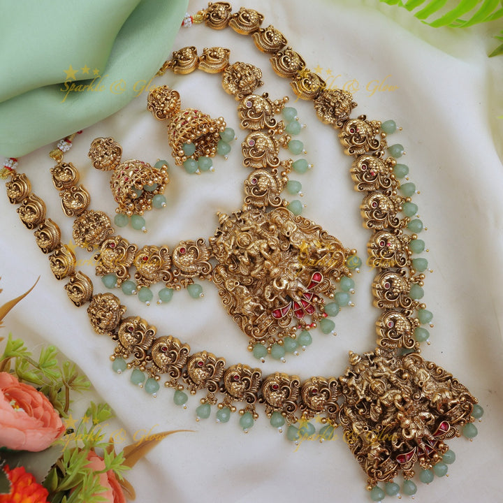 Discover the Elegant Mintgreen Bridal Temple Set