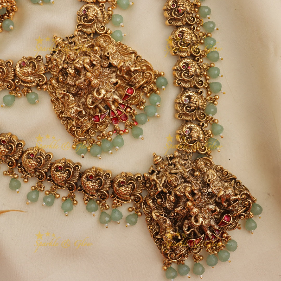Discover the Elegant Mintgreen Bridal Temple Set