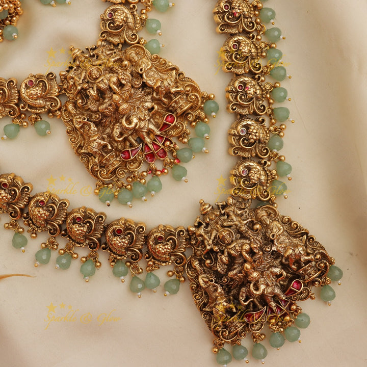 Discover the Elegant Mintgreen Bridal Temple Set