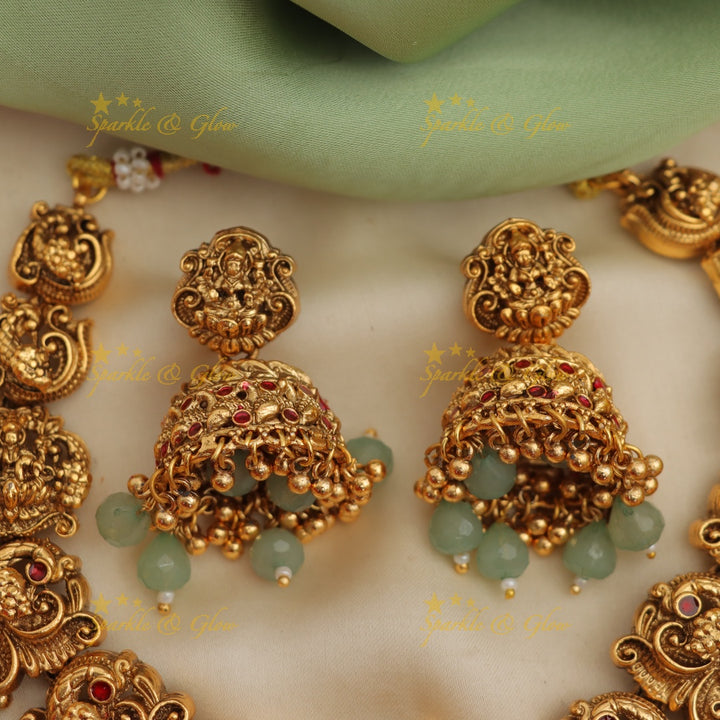 Discover the Elegant Mintgreen Bridal Temple Set