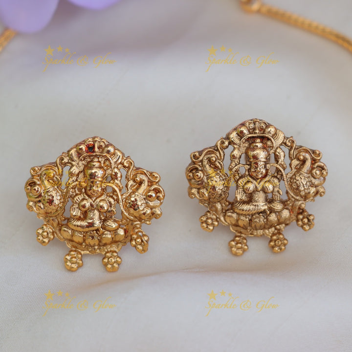 Exquisite Lakshmi Peacock Necklace - Imitation Jewellery