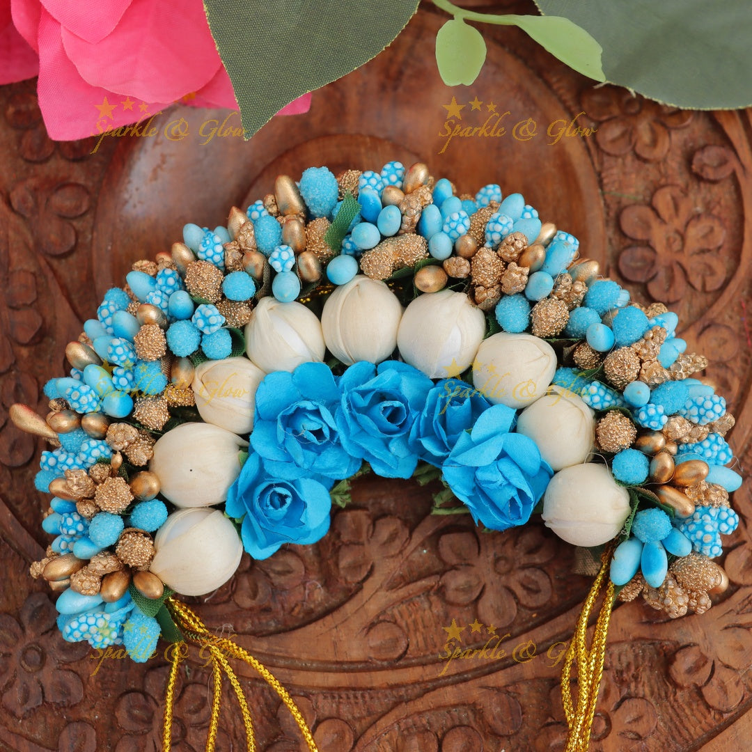 Exquisite Floral Hair Gajra - Festive Elegance