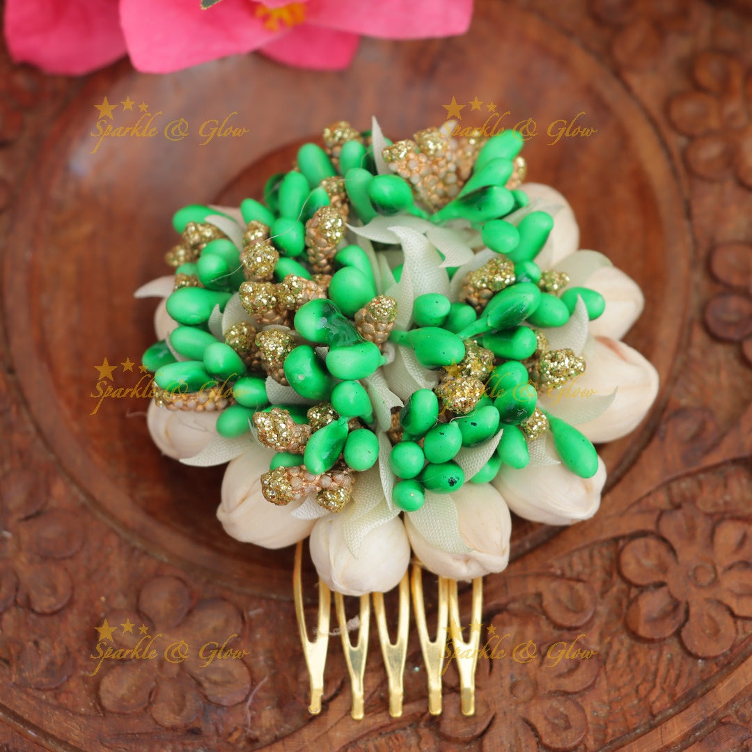 Exquisite Floral Gold Hairpin for Festive Elegance