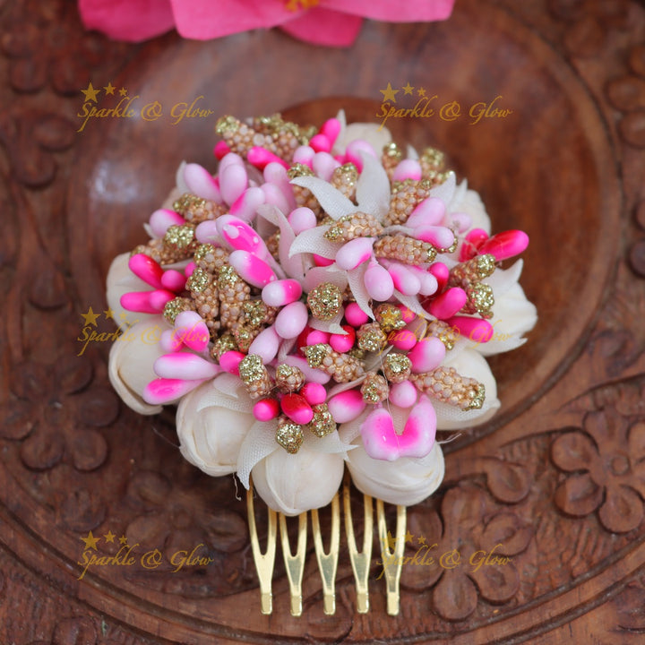 Exquisite Floral Gold Hairpin for Festive Elegance
