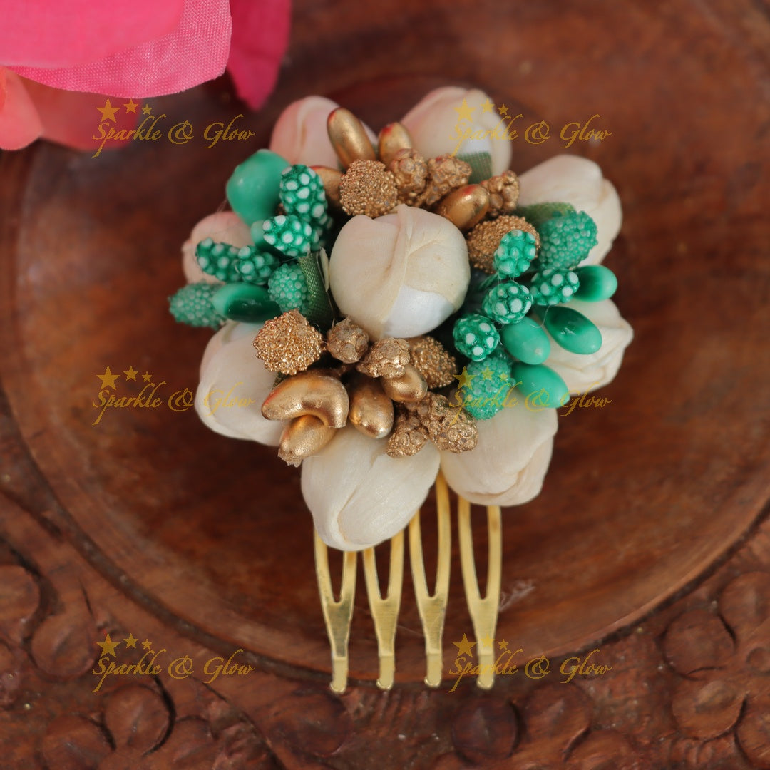 Elegant Jasmine Hairpin for Festive Celebrations