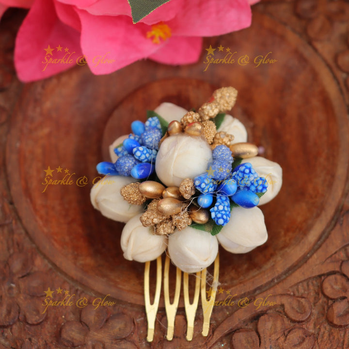 Elegant Jasmine Hairpin for Festive Celebrations