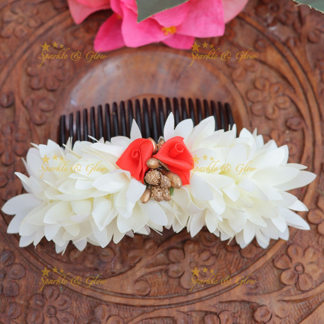 Exquisite Floral Bridal Hairpin - Sparkle & Glow