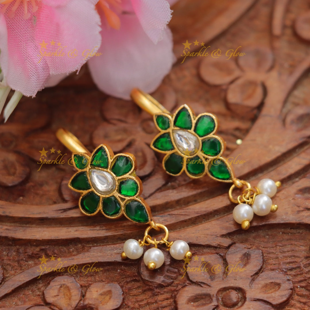 Jadau Kundan Bugadi Earrings - Exquisite Elegance