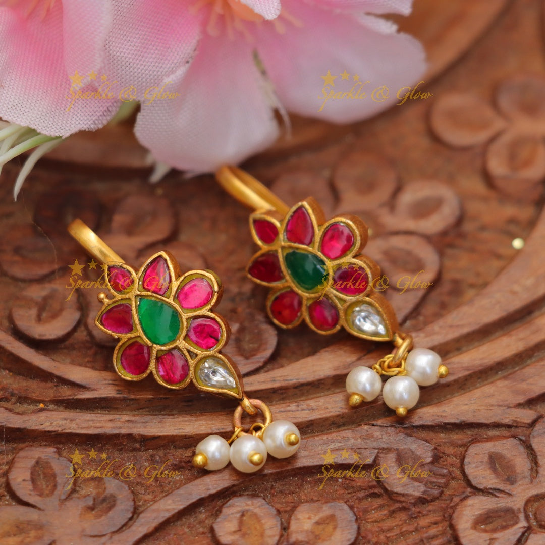 Jadau Kundan Bugadi Earrings - Exquisite Elegance