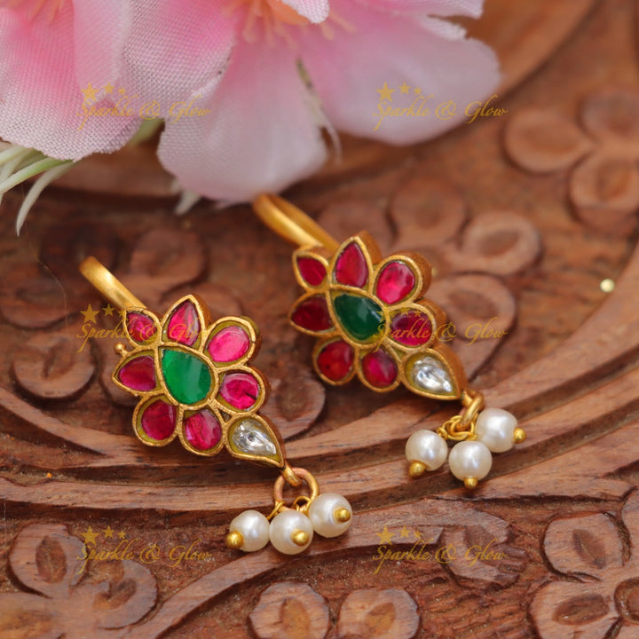 Jadau Kundan Bugadi Earrings - Exquisite Elegance
