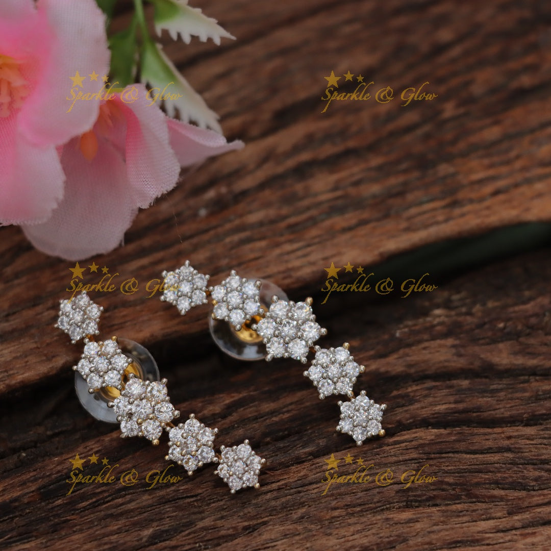 Exquisite Wedding Sparkle Floral Earrings Collection