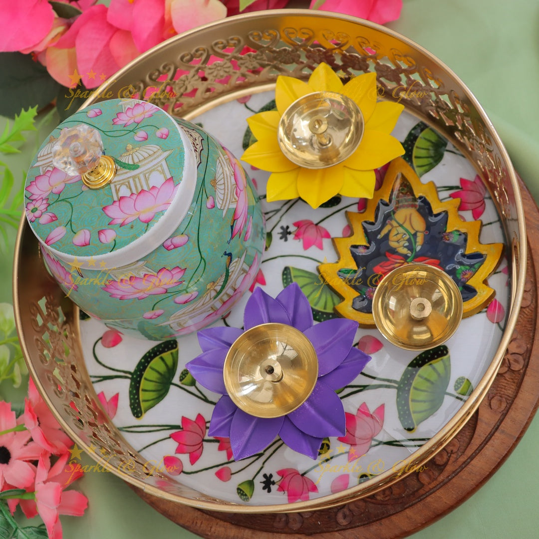 Exquisite Diyas & Decorative Jar Combo