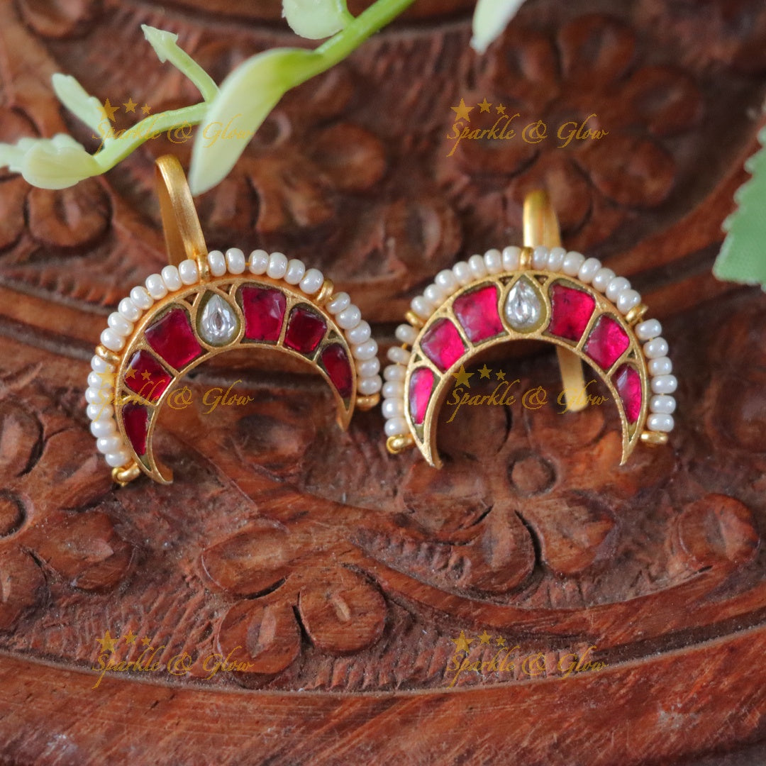 Exquisite Jadau Bugadi Earrings for Wedding Celebrations