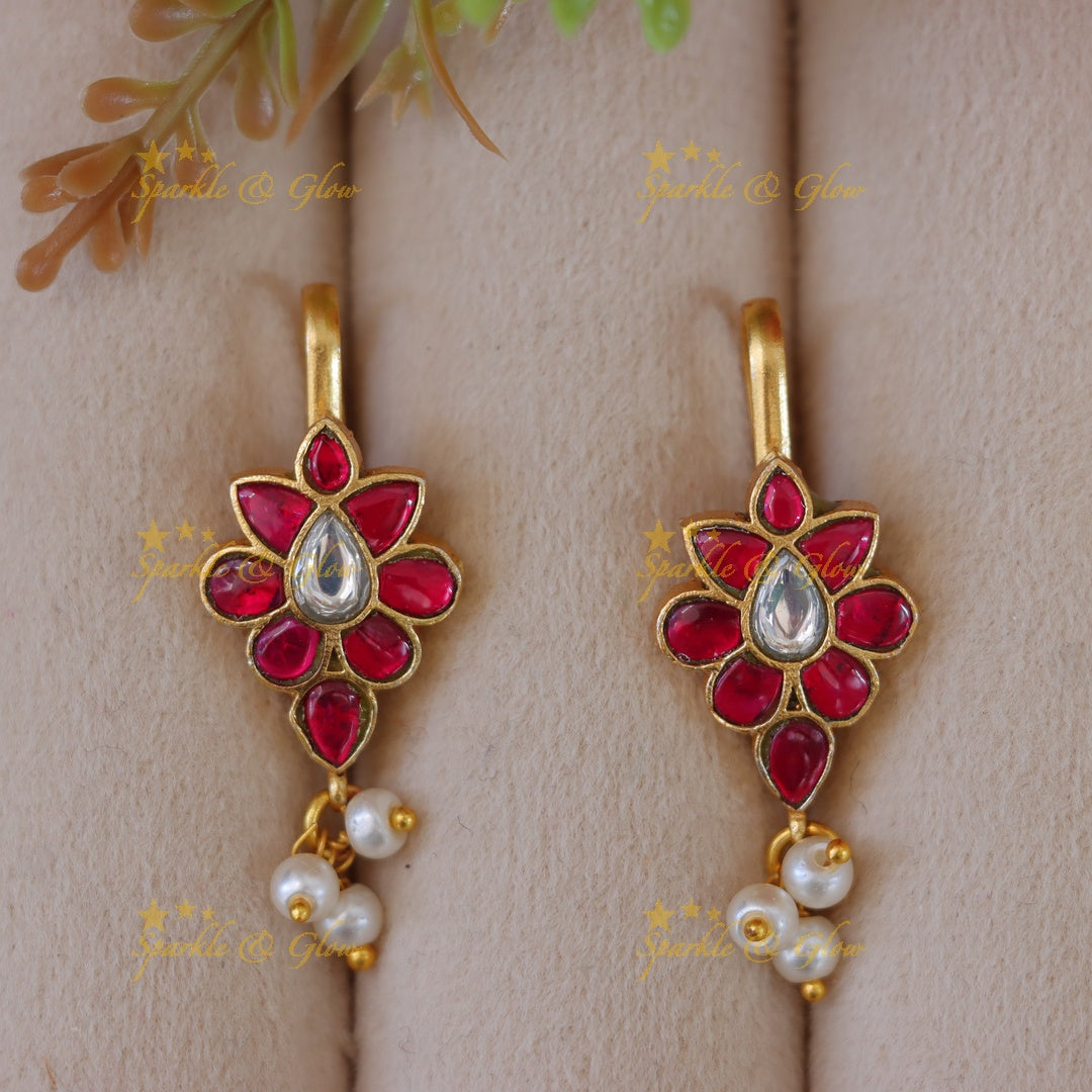 Jadau Kundan Bugadi Earrings - Exquisite Elegance