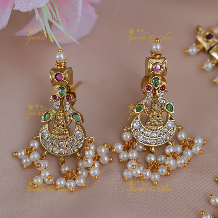 Exquisite Lakshmi Guttapusalu Necklace Set - Shop Now