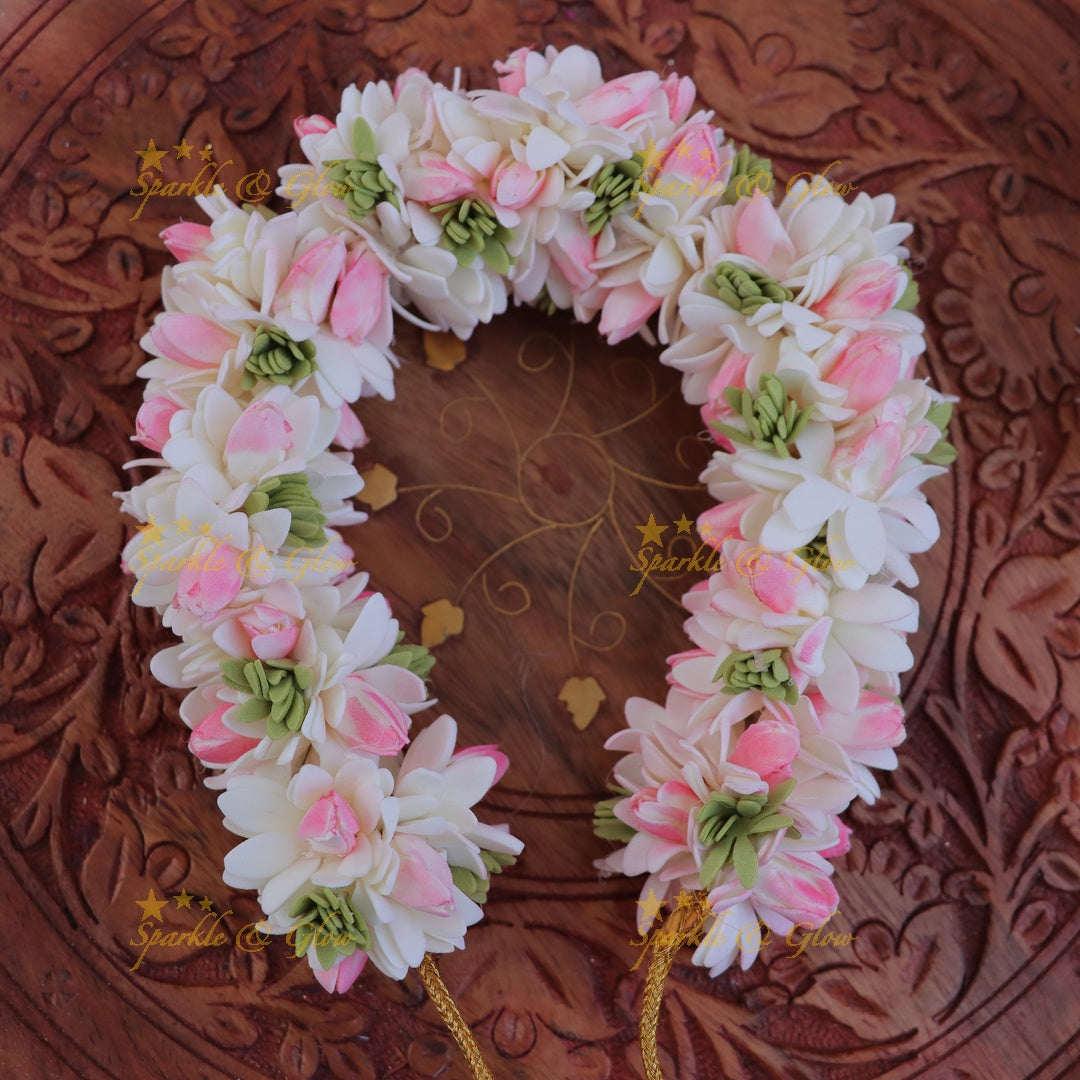 Elegant Floral Hair Gajra for Weddings and Festivals