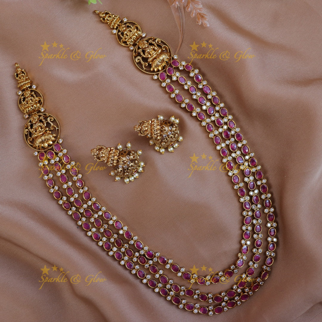 Exquisite Lakshmi Necklace for Festive Elegance