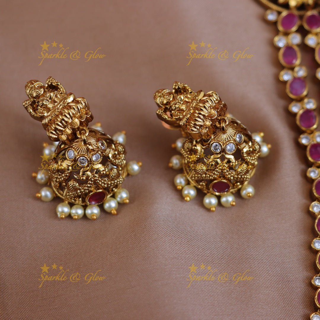 Exquisite Lakshmi Necklace for Festive Elegance