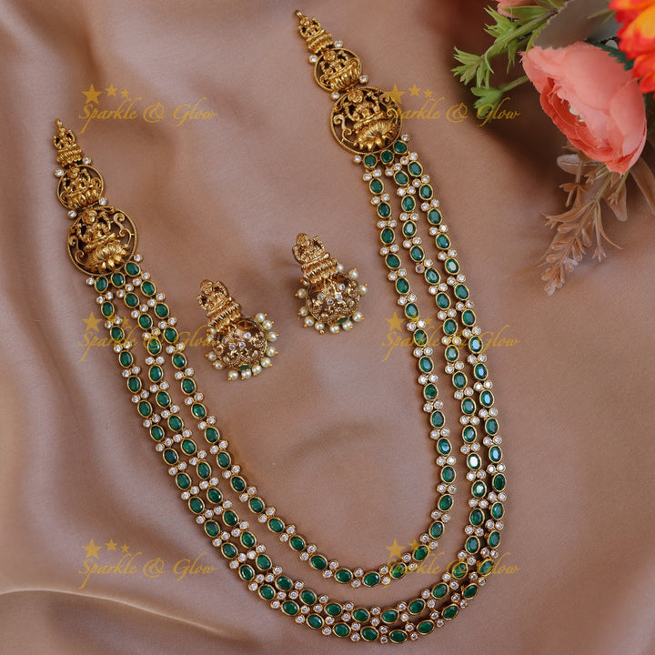 Exquisite Lakshmi Necklace for Festive Elegance
