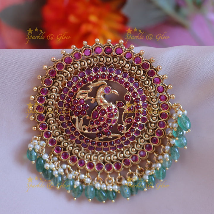 Exquisite Kemp Peacock Floral Hair Accessory