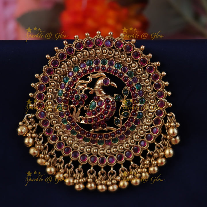 Exquisite Kemp Peacock Floral Hair Accessory