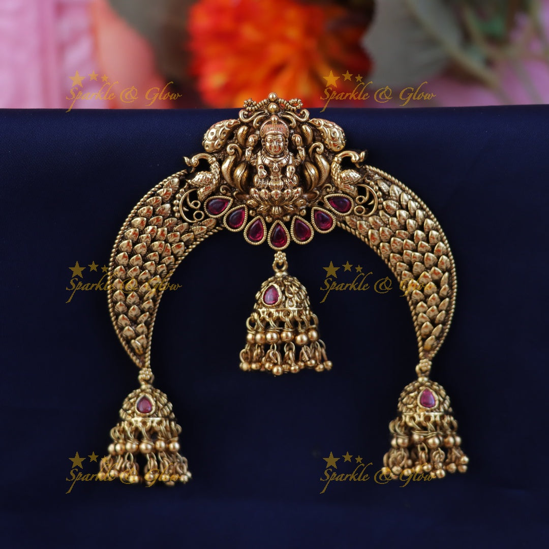 Exquisite Lakshmi Jadabilla Hairpiece for Special Occasions