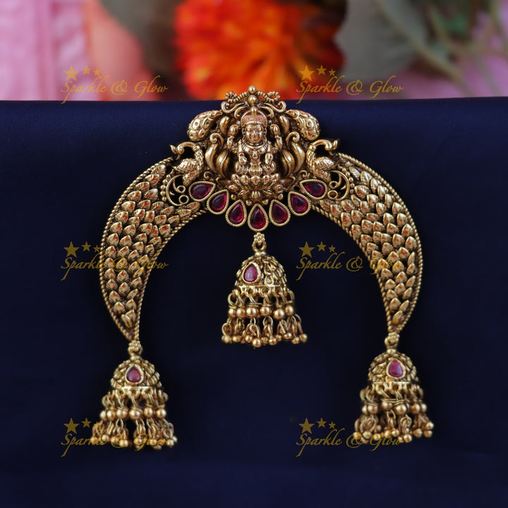 Exquisite Lakshmi Jadabilla Hairpiece for Special Occasions