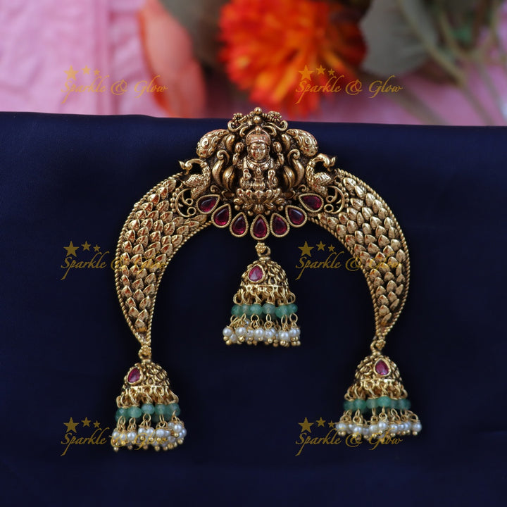 Exquisite Lakshmi Jadabilla Hairpiece for Special Occasions