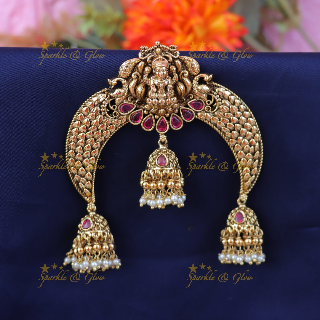 Exquisite Lakshmi Jadabilla Hairpiece for Special Occasions