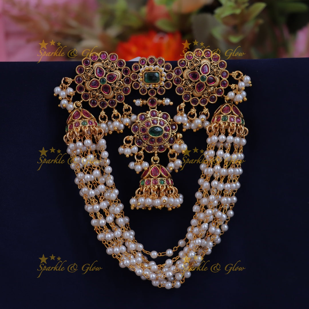 Exquisite Floral Pearl Jadabilla - Festive Glamour