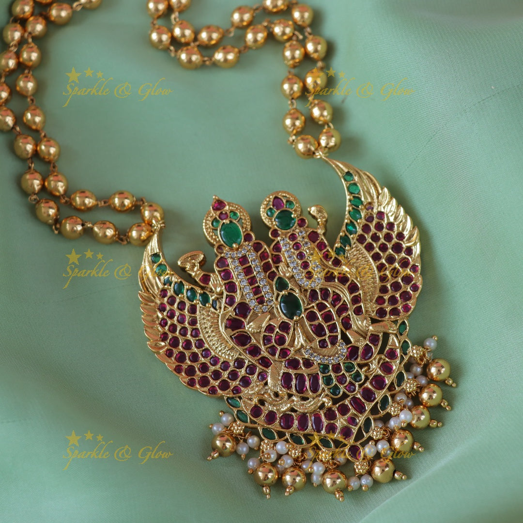 Exquisite Jadau Gold Necklace for Weddings & Festivals