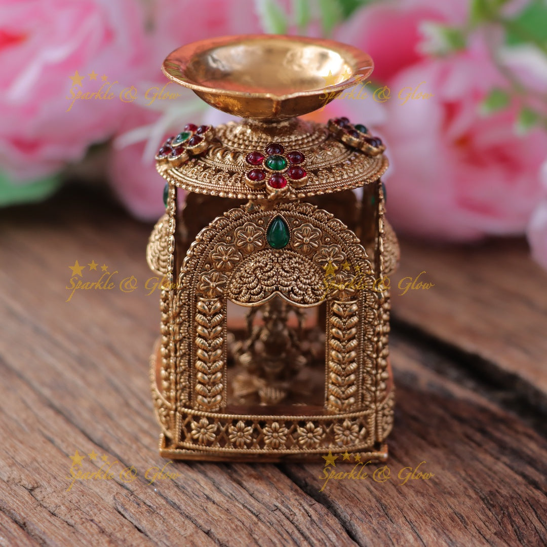 Exquisite Gold Kumkum Box for Weddings & Ceremonies