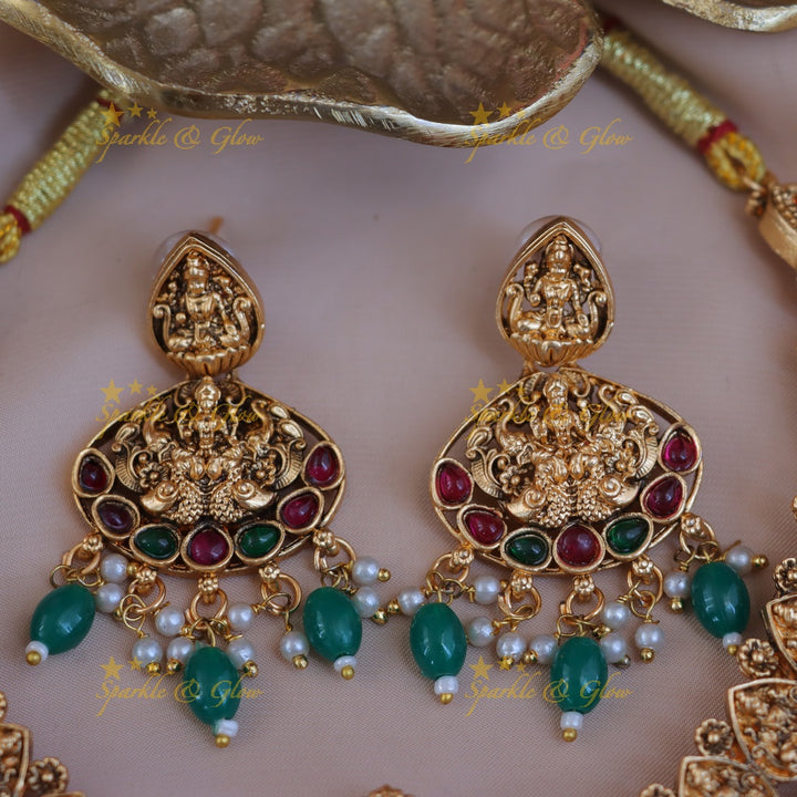 Exquisite Lakshmi Temple Necklace - A Rich Tradition