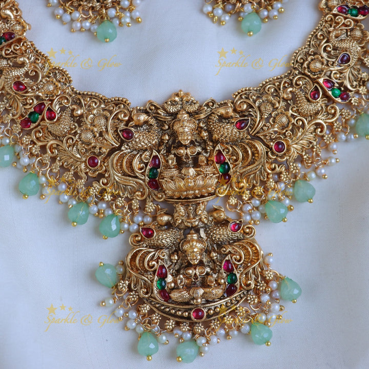 Exquisite Lakshmi Temple Necklace - Timeless Elegance