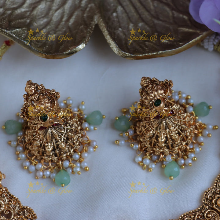 Exquisite Lakshmi Temple Necklace - Timeless Elegance