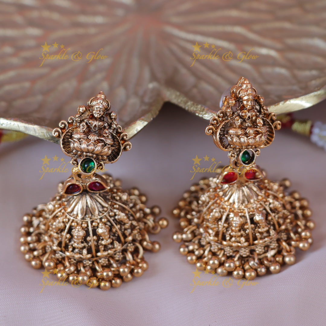 Exquisite Lakshmi Temple Necklace - Timeless Elegance
