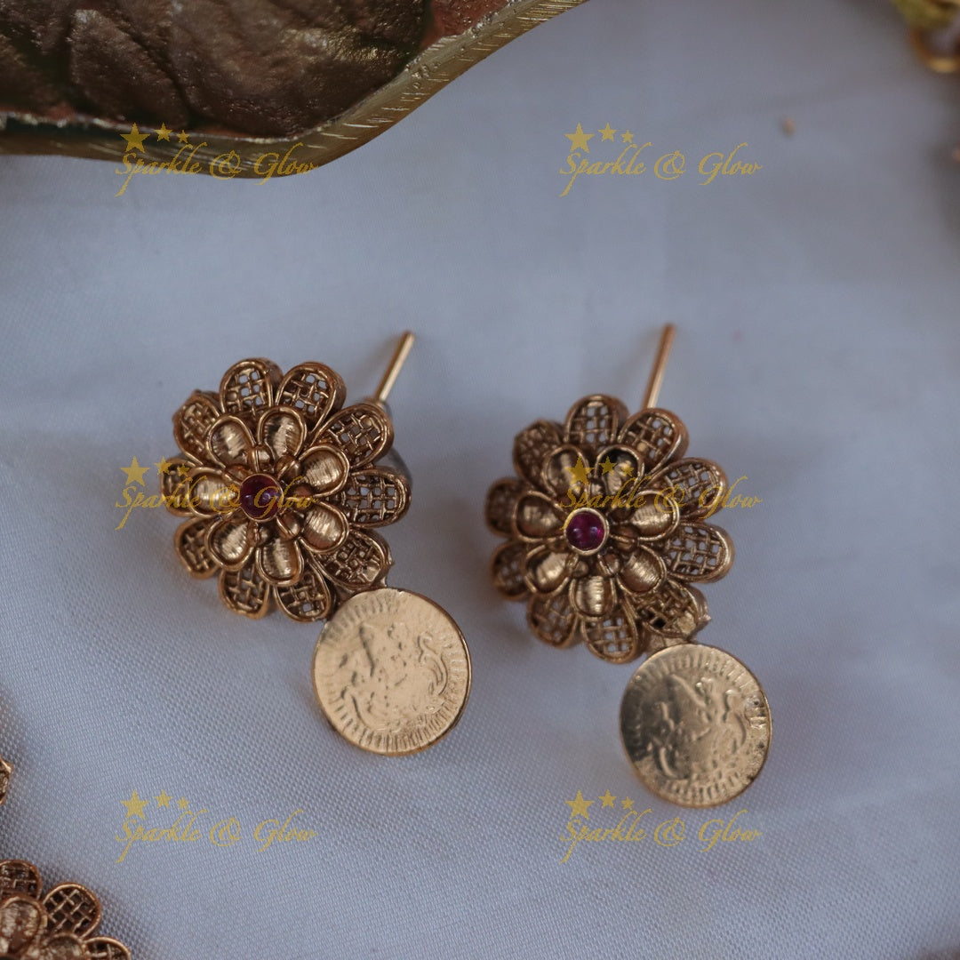 Exquisite Lakshmi Coin Necklace for Festive Elegance