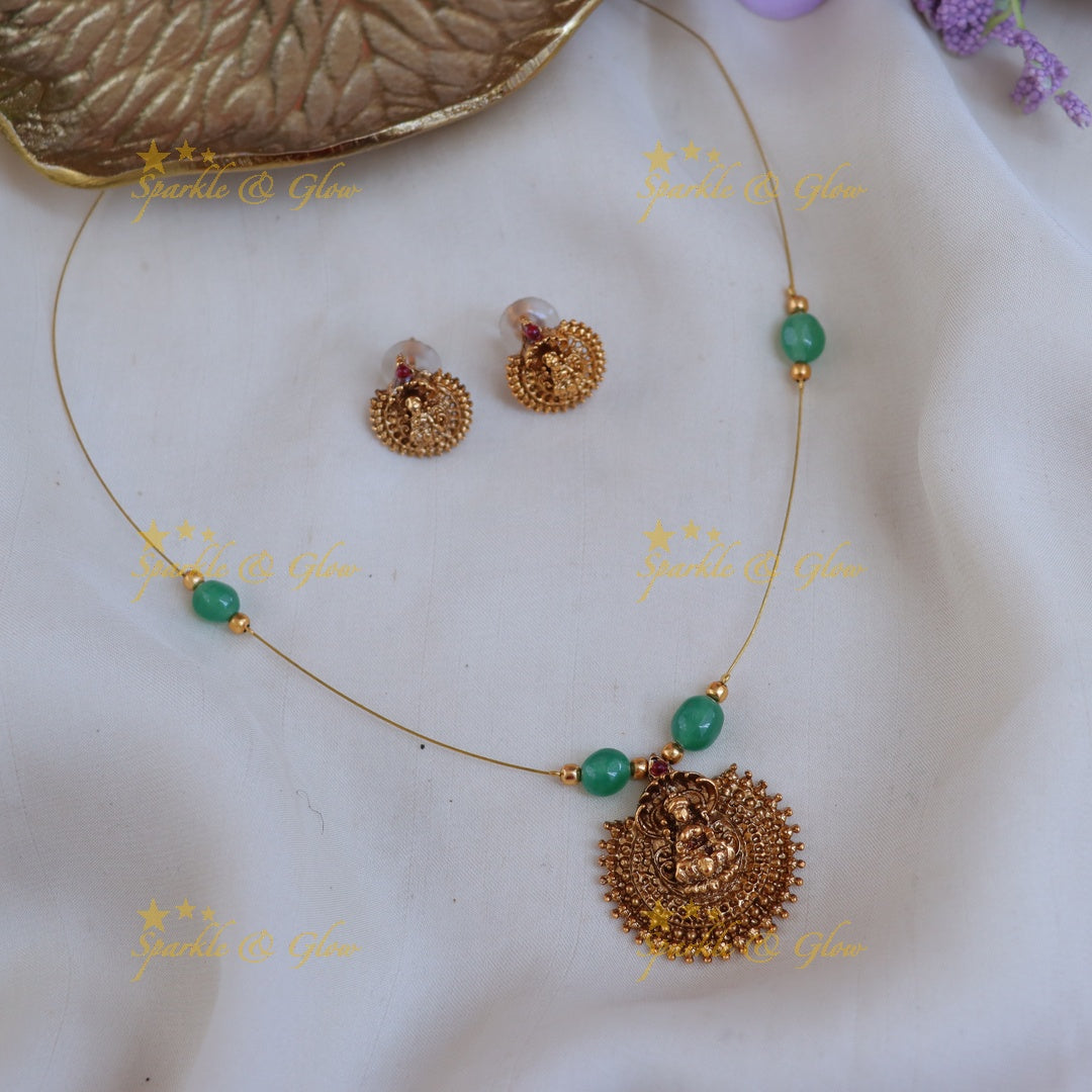 Exquisite Lakshmi Necklace Set for Festive Elegance