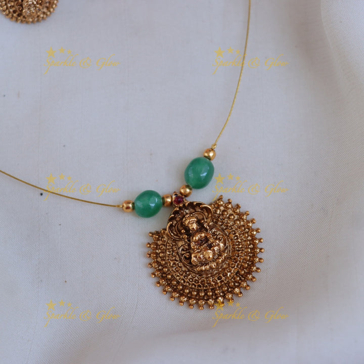 Exquisite Lakshmi Necklace Set for Festive Elegance
