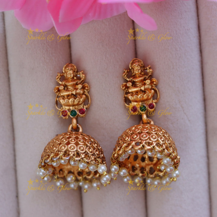 Exquisite Lakshmi Peacock Bridal Necklace Set - Premium Design