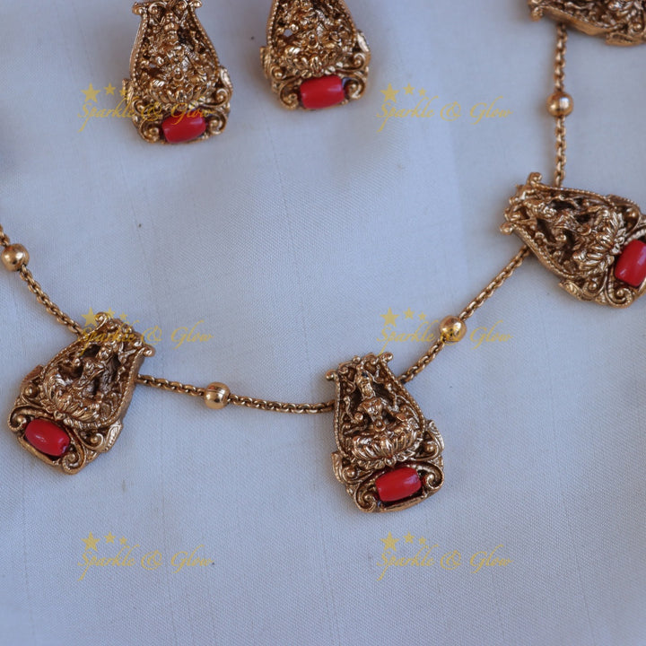 Divine Lakshmi Temple Necklace | Premium Elegance