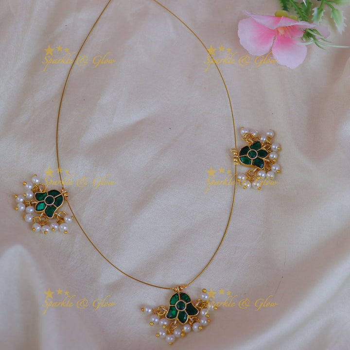 Elegant Floral Pearl Necklace for Weddings