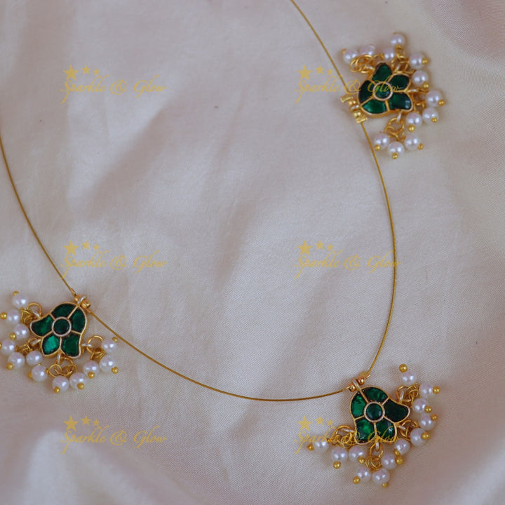 Elegant Floral Pearl Necklace for Weddings