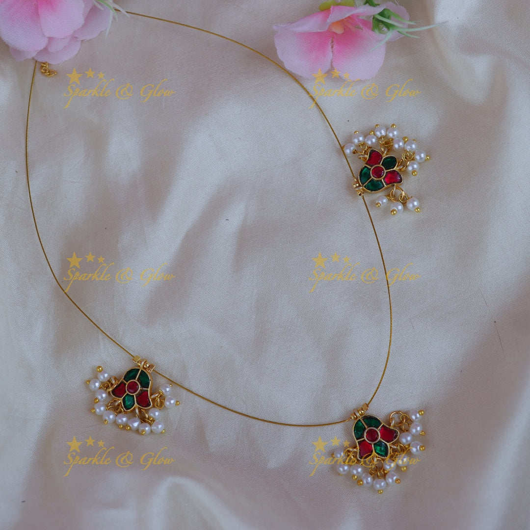 Elegant Floral Pearl Necklace for Weddings