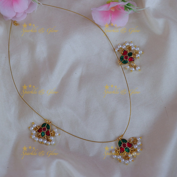 Elegant Floral Pearl Necklace for Weddings